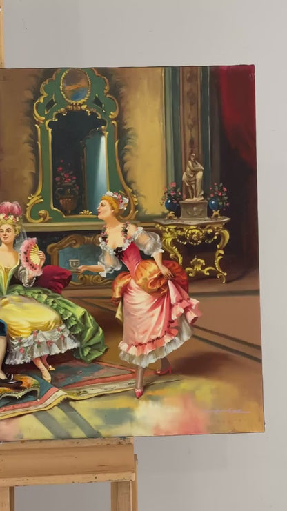 Sarayın Fısıltıları Yağlı Boya Tablosu