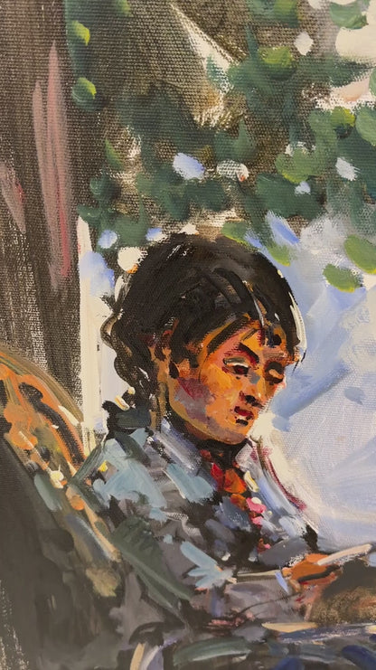 Gündelik Hayatın Zarafeti Yağlı Boya Tablosu