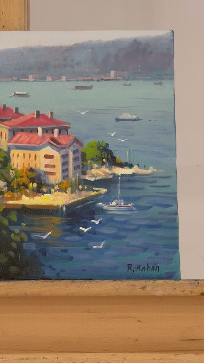 In the Shadow of the Mansions Oil Painting