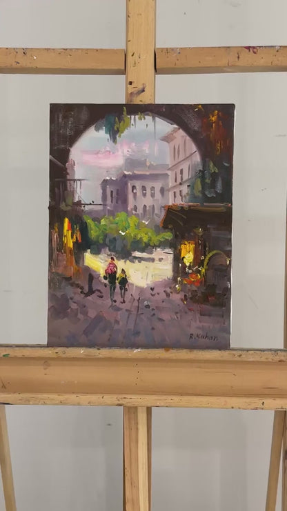 Kentde Sessizlik Yağlı Boya Tablosu