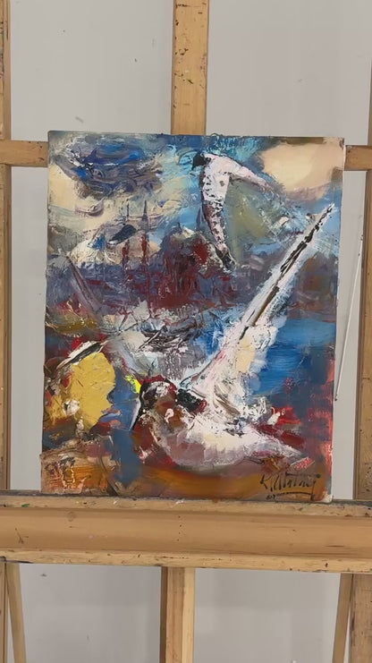 Özgürlüğe Dokunuş Yağlı Boya Tablosu