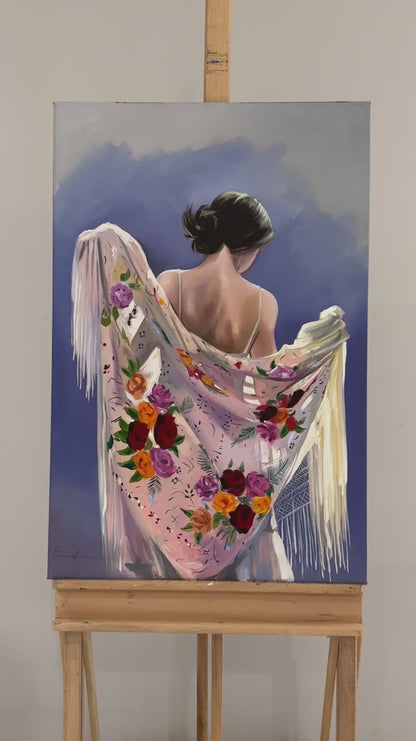 Güzelliğin İzinde Kadın Yağlı Boya Tablosu