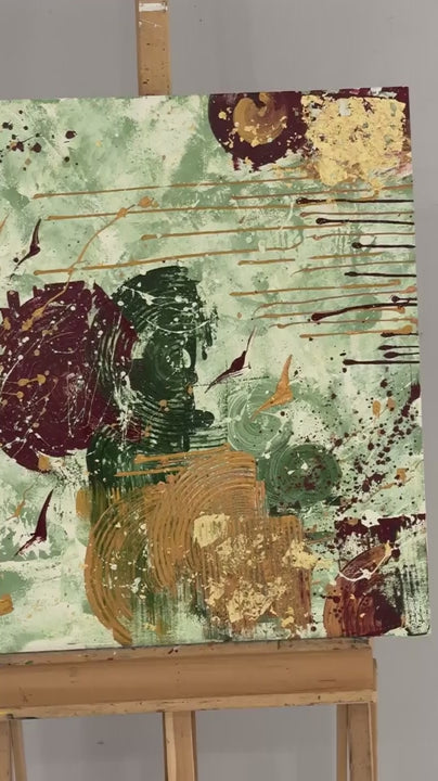 Kaotik Ahenk Yağlı Boya Tablosu