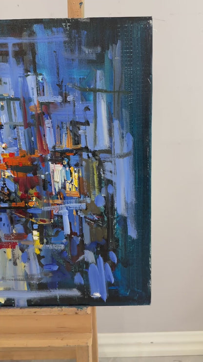 Renklerin Fırtınası Yağlı Boya Tablosu