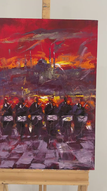 Orkestra Yağlı Boya Tablosu