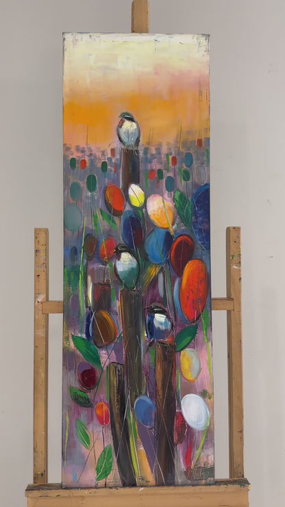 Cümbüşün Melodisi Yağlı Boya Tablosu