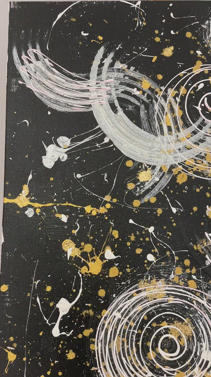 Siyahın İçinden Yağlı Boya Tablosu