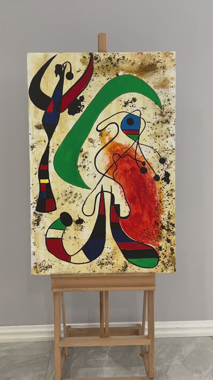 Joan Miro-Night Yağlı Boya Tablosu