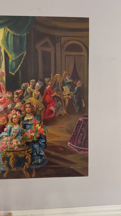 Bir Akşam Daveti Yağlı Boya Tablosu