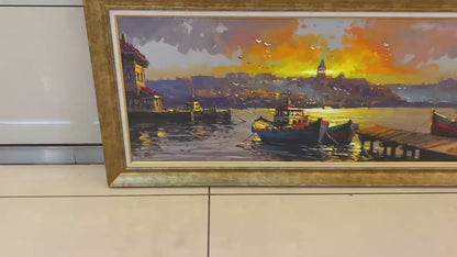 Eski İstanbul’un Suları Yağlı Boya Tablosu