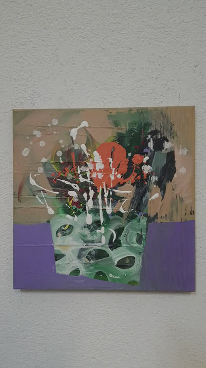 Çiçeklerin Gizemi Yağlı Boya Tablosu