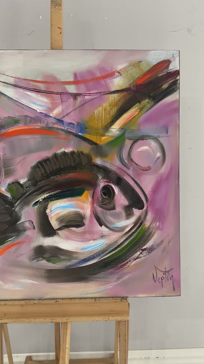 Dinamik Alan Yağlı Boya Tablosu