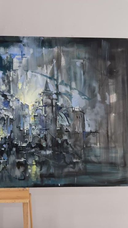 Zamanın Işığında Yağlı Boya Tablosu