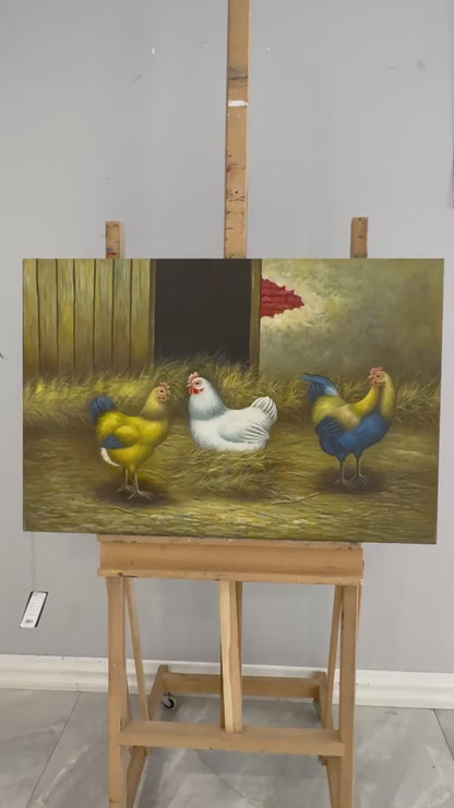 Kümes Günlüğü Yağlı Boya Tablosu