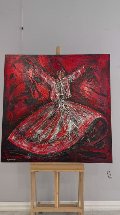 Sema’da Vuslat Yağlı Boya Tablosu