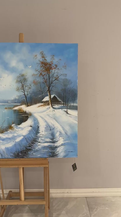 Beyazın Fısıltısı Yağlı Boya Tablosu