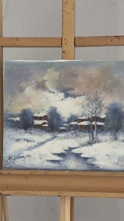 Silence Under the Snow Oil Painting