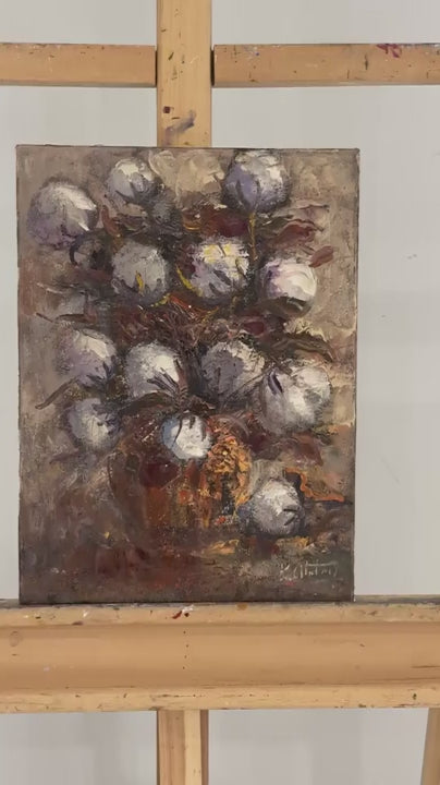 Bir Demet Pamuk Yağlı Boya Tablosu