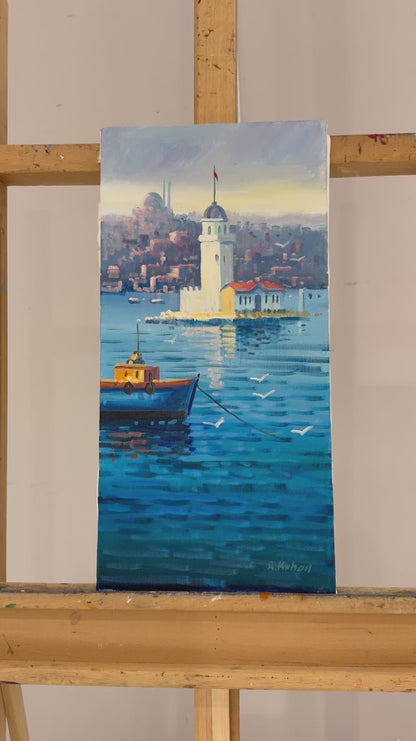 Maiden’s Tower with Legends Oil Painting
