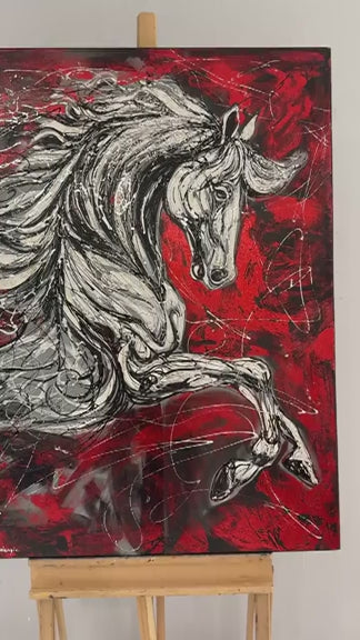 Rüzgarın Atı Yağlı Boya Tablosu