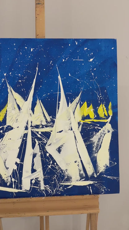 Rüzgarın Serenatı Dansı Yağlı Boya Tablosu