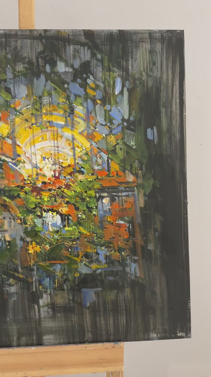 Gölgeler ve Işıklar Yağlı Boya Tablosu