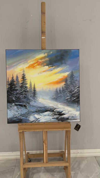 Donmuş Işık Yağlı Boya Tablosu