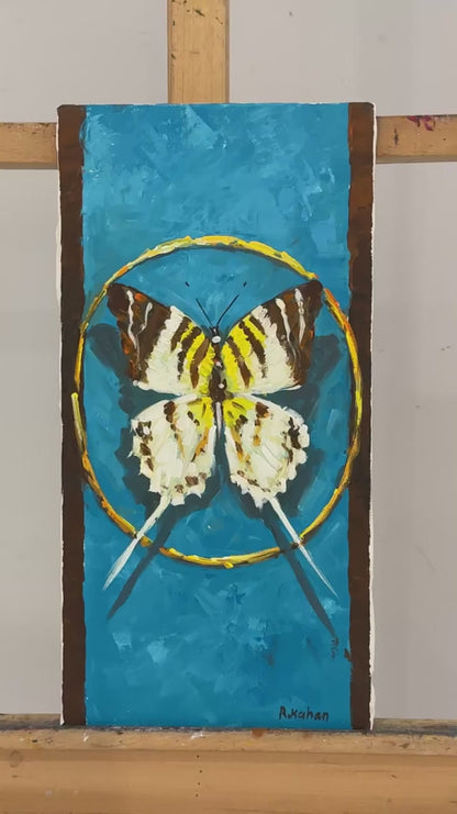Bir Kelebeğin Öyküsü Yağlı Boya Tablosu