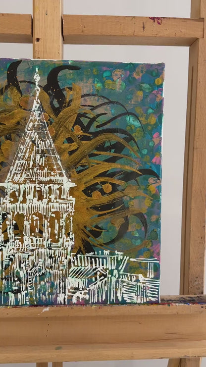 Gizemli Galata Yağlı Boya Tablosu