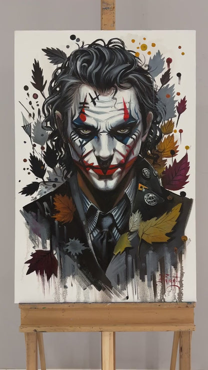 Karanlığın Jokeri Yağlı Boya Tablosu