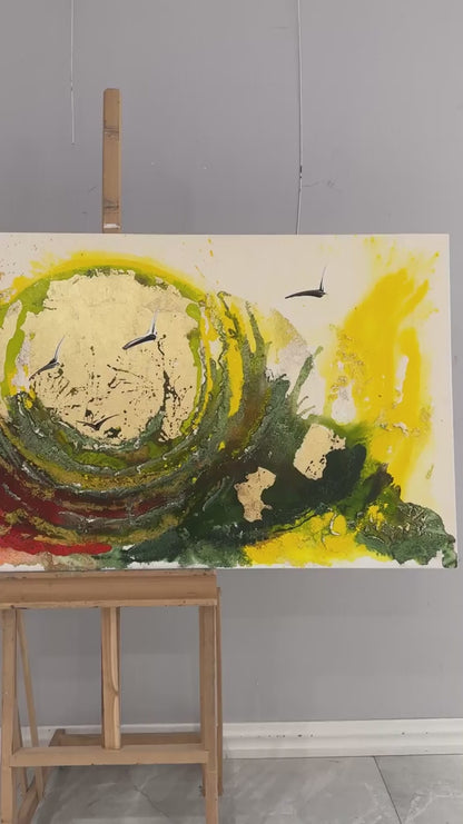 Güneşin Doğuşu Yağlı Boya Tablosu