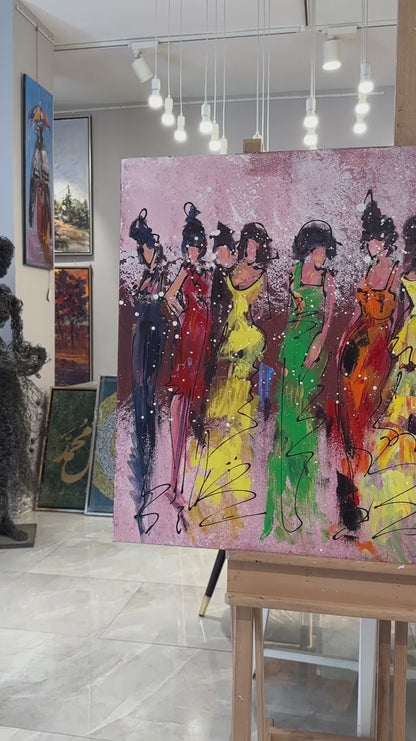 Kadınlar Matinesi Yağlı Boya Tablosu