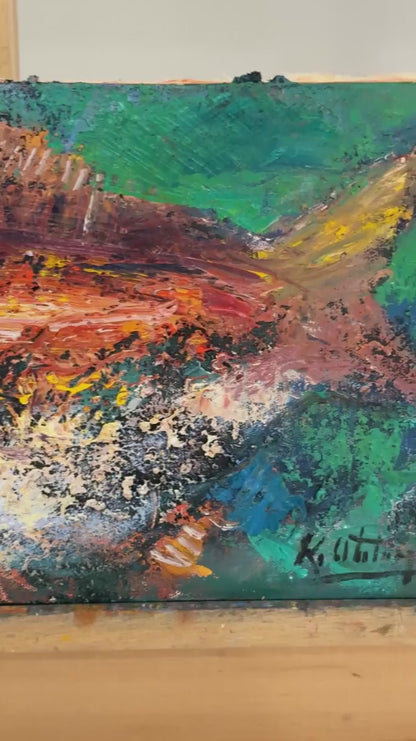 Derinlerde Balık Yağlı Boya Tablosu