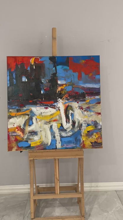 Bekleyen Renkler Yağlı Boya Tablosu