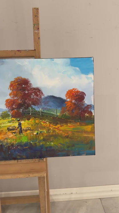 Sessiz Kır Yağlı Boya Tablosu