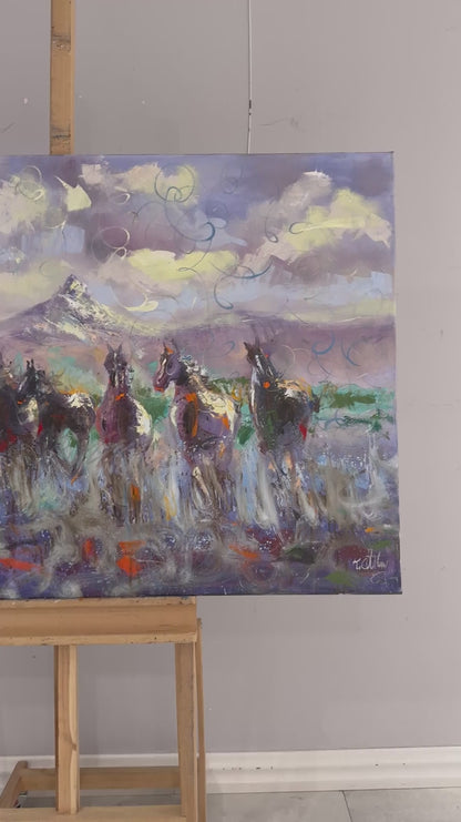 Özgürlüğe Doğru Yağlı Boya Tablosu