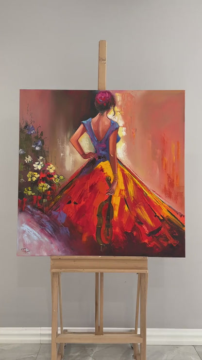 Ahengin Dansı Yağlı Boya Tablosu