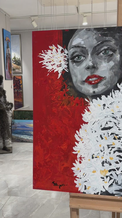 Ah O Gözler Yağlı Boya Tablosu