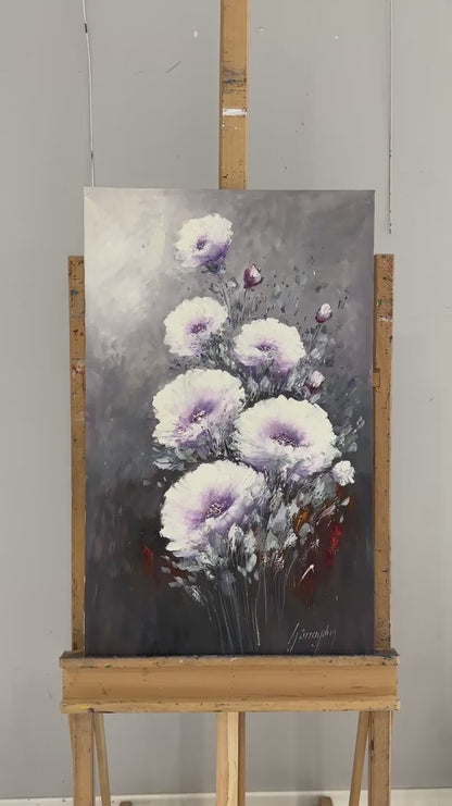 Lilanın Sessizliği Yağlı Boya Tablosu