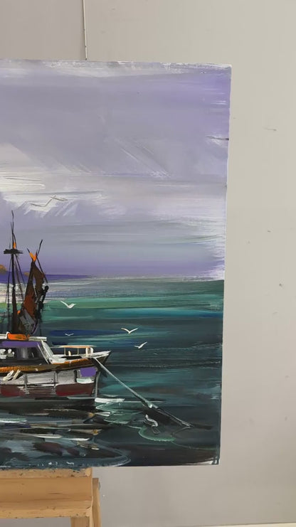 Akıntıya Karşı Yağlı Boya Tablosu