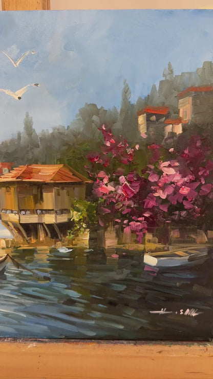 Yalının Huzuru Yağlı Boya Tablosu