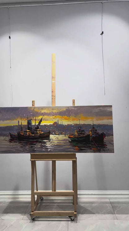 Boğazın Dokusunda Yağlı Boya Tablosu