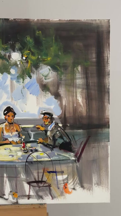 Akşamüstü Masası Yağlı Boya Tablosu