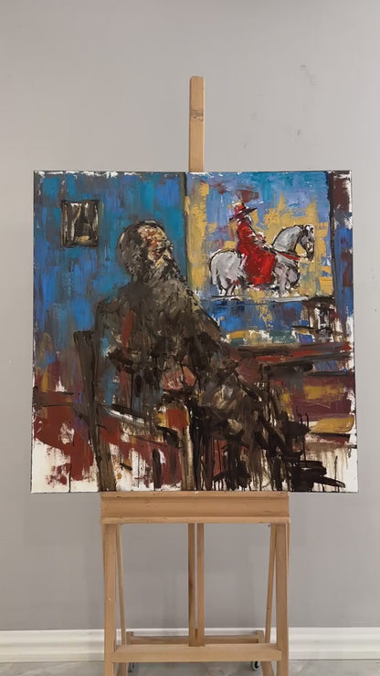 Hüzünlü Gölgeler Yağlı Boya Tablosu