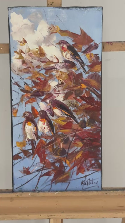 Gölgedeki Kanatlar Yağlı Boya Tablosu