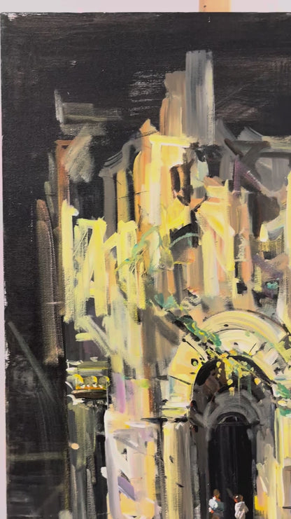 Zamanın Kıyısında Yağlı Boya Tablosu