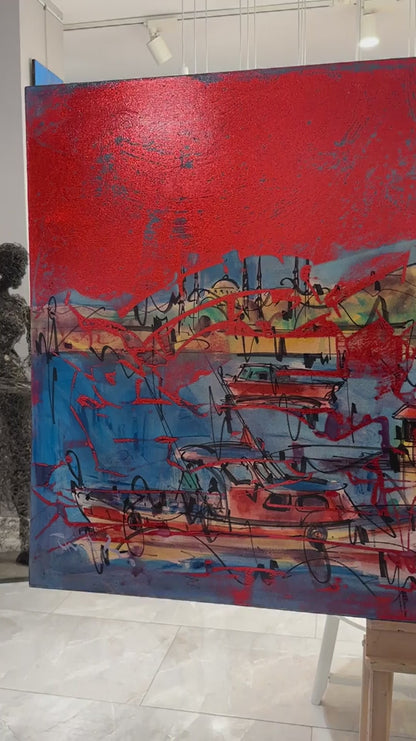 Renklerin Ahengi Yağlı Boya Tablosu