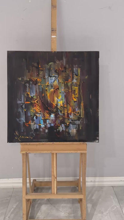 Toprağın Oyunu Yağlı Boya Tablosu