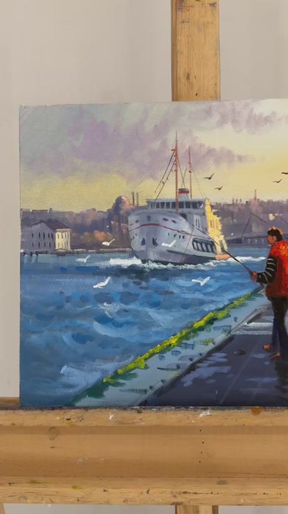 Anılar Kıyısında Yağlı Boya Tablosu