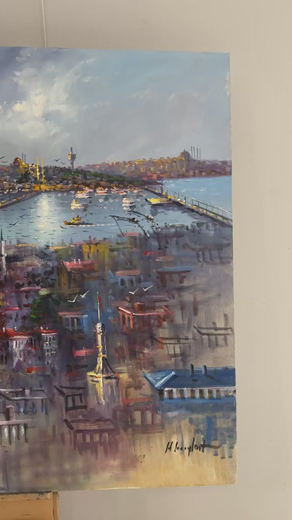 Eski İstanbul’un Ruhuyla Yağlı Boya Tablosu